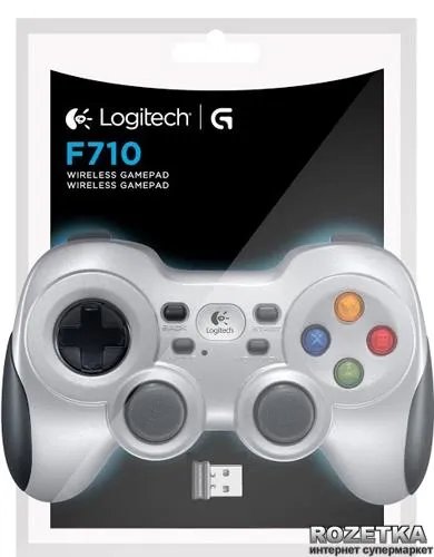 Беспроводной геймпад Logitech F710 PC Black/Silver (940-000145/940-000142)