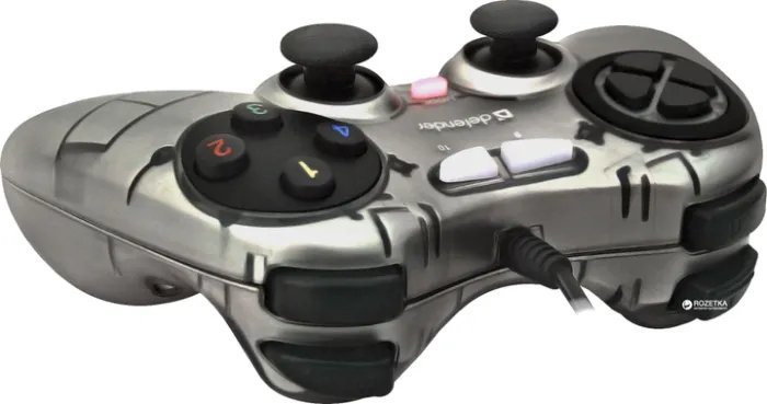 Проводной геймпад Defender Zoom PC Silver/Black (64244)
