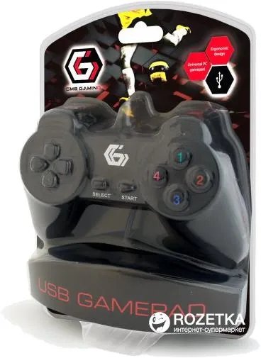 Проводной геймпад Gembird JPD-UB-01PC Black