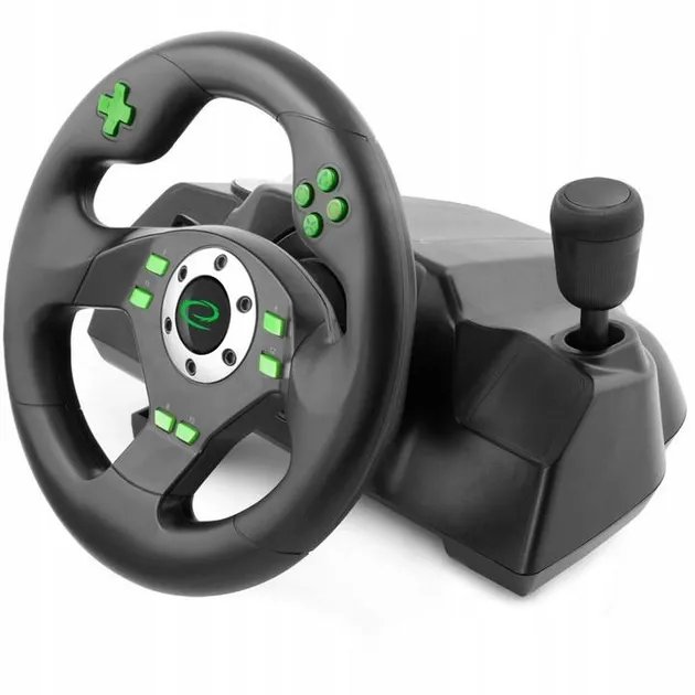 Руль Esperanza PC/PS3 Black-Green (EGW101)
