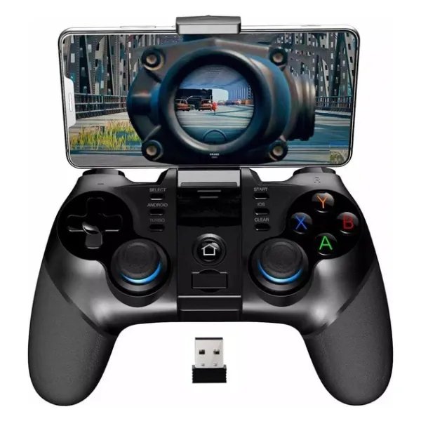 Беспроводный игровой геймпад Ipega PG-9156 для Android/PC/IOS/PS3/Андроид Tv Box Black, джойстик для телефона, контроллер (PG-9156)