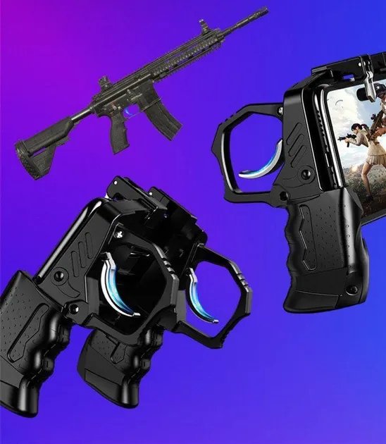 Беспроводной геймпад джойстик для смартфона K21 Shooter Pubg Mobile черный