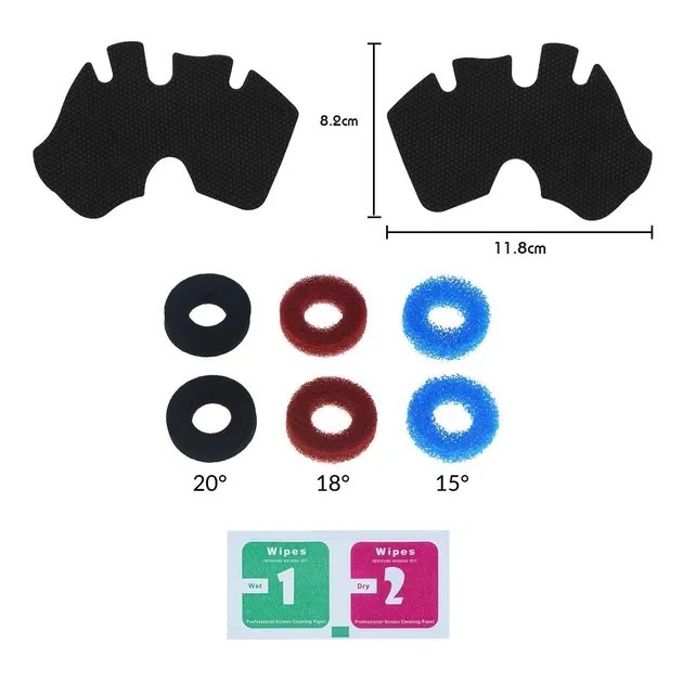 Силиконовые наклейки на ручки, прицельные кольца на стики (controller grips) для геймпада DualSense консоли Sony PlayStation 5 (PS5 / PS5 Digital Edition)