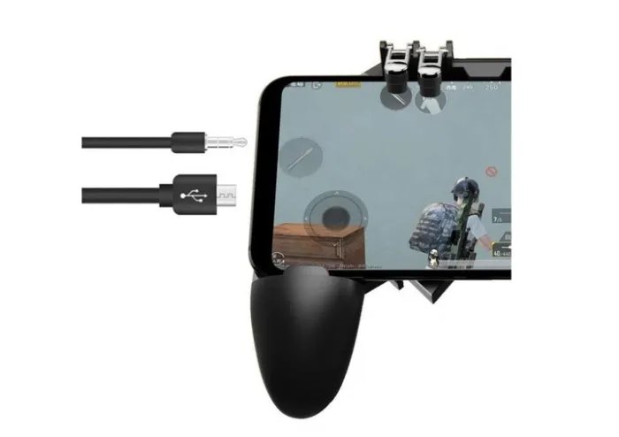 Игровой геймпад AK66 black триггеры, курки, джойстик для PUBG mobile, Call Of Duty, Fortnite