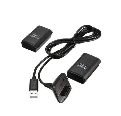 ​Аккумулятор для Xbox 360 4800mAh 2 штуки зарядное устройство Ukc PLAY & CHARGE KIT для беспроводного геймпада XBOX 360