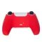 Силиконовый защитный красный чехол и накладки на стики (thumb grips) DOBE для геймпада DualSense консоли Sony PlayStation 5 (PS5 / PS5 Digital Edition)