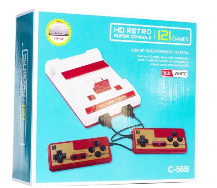 Игровая приставка Денди Джуниор 8 бит HD121 (HDMI, NTSC, поддержка картриджей Dendy)