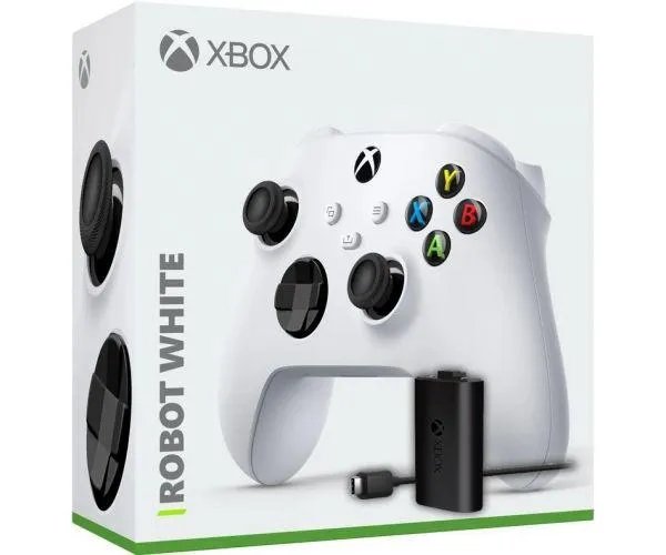Microsoft Xbox Series X | S Wireless Controller with Bluetooth (Robot White) + Play & Charge kit для Xbox Series X і Xbox Series S