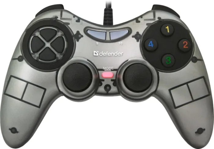 Проводной геймпад Defender Zoom PC Silver/Black (64244)
