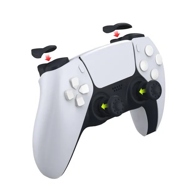 Силіконові накладки на стіки і тригери L2/R2 DOBE (trigger kit, thumb grips) для геймпада DualSense Sony PlayStation PS5 / PS5 Digital Edition