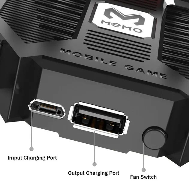 Геймпад триггер для смартфонов с вентилятором и аккумулятором на 1200 mAh Union PUBG Mobile AK77