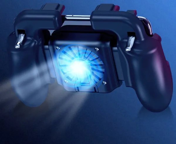 Геймпад з охолодженням та тригерами з вентилятором та повербанком 2000mAh для Pubg Seuno H5 (GS270)