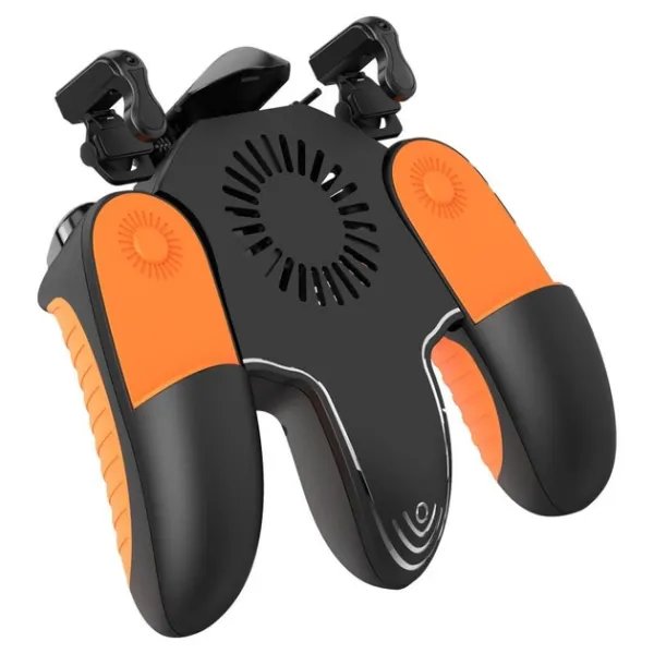 Беспроводной геймпад триггер с макросами, вибрацией и вентилятором JS-26 с охлаждением джойстик Pubg Mobile iPega