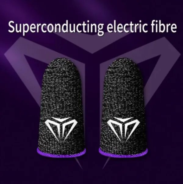 Мобильные напальчники с слоем сенсорного шелка Seuno WRSP FEELERS pubg фиолетовый (GS624)