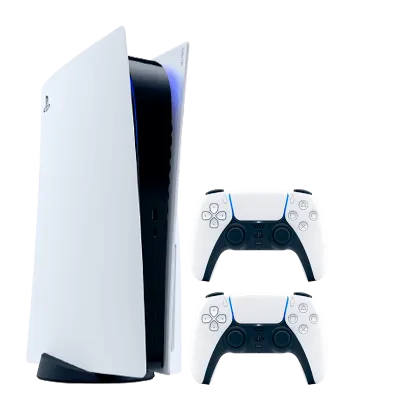 Набор Консоль Sony Playstation 5 White 825GB + Геймпад Беспроводной Sony PlayStation 5 DualSense White