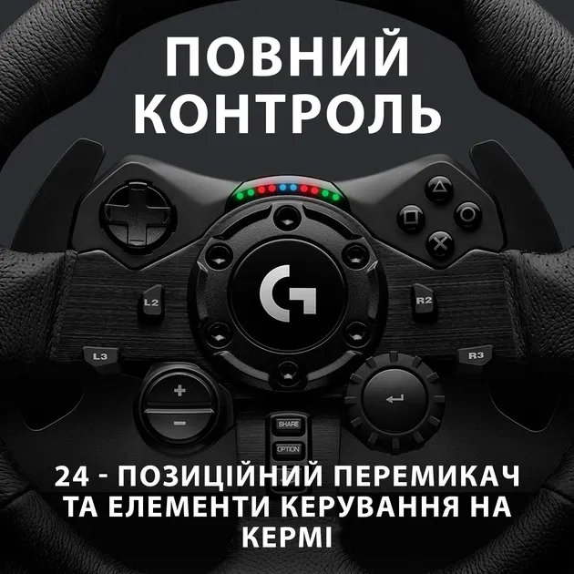 Проводной руль Logitech G923 Racing Wheel and Pedals for PS4 and PC (941-000149)