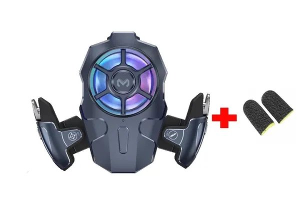 Триггеры игровые MEMO AK 03 и кулер геймпад з макросом air mapping для телефона смартфона PUBG Mobile Call Of Duty 2 StandOFF