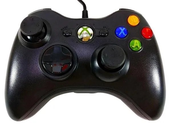 Джойстик провідний геймпад ігровий для приставки Xbox 360 та ПК чорний