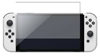 Супер комплект кейс + чехол + стекло + накладки для Nintendo Switch OLED / Black
