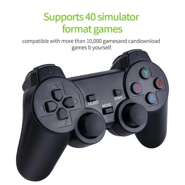 Беспроводная игровая приставка LITE GREEN HDMI 3535 игр Dendy, Sega, Аркадные игры, Game Boy, Nintendo, Atari, PlayStation 1