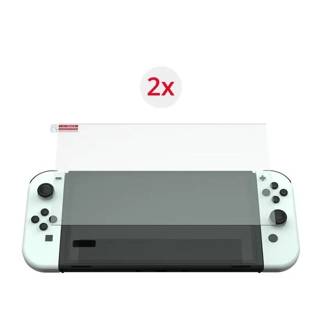 Защитная пленка DOBE (2шт. в комплекте) для экрана игровой консоли-приставки Nintendo Switch OLED (NS-OLED Model)