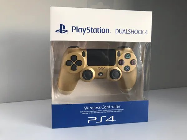 Беспроводной геймпад для приставки Play Station 4 Dualshock 4 V2 Gold Золотой джойстик с коробкой контроллер PS4