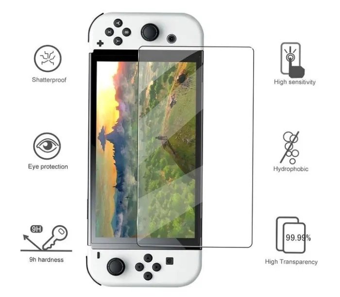 Закаленное защитное стекло HAIFVA для Nintendo Switch OLED