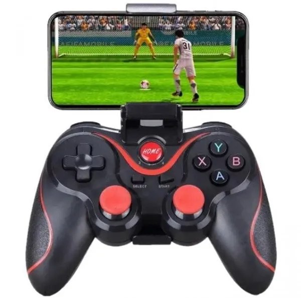 Джойстик беспроводной T3 X3, геймпад беспроводной с Bluetooth и держателем для телефона, IOS, Android