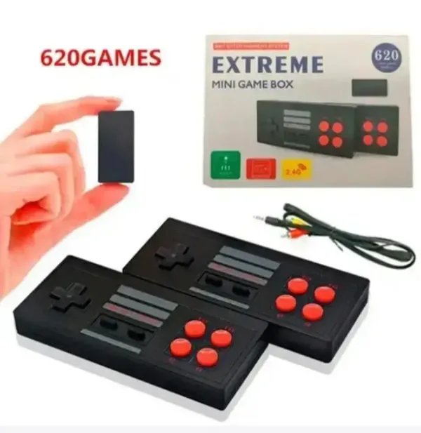Портативная игровая приставка консоль U-BOX EXTREME Mini Game Box AHH-07 620 игр с двумя беспроводными джойстика