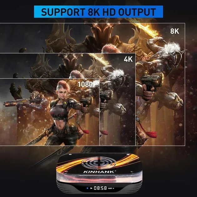 Эмулятор, супер ТВ-приставка Kinhank x3 plus (64 bit): 95000+ игр (256Гб)