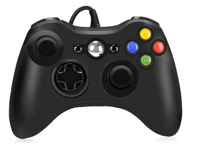 Проводной геймпад джойстик контроллер PC360 для компьютера в стиле Xbox 360 в черном цвете AdlerGame (8245-80)