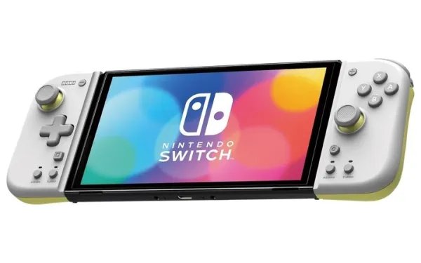 Контроллер Hori Split Pad Compact for Nintendo Switch Light Grey x Yellow