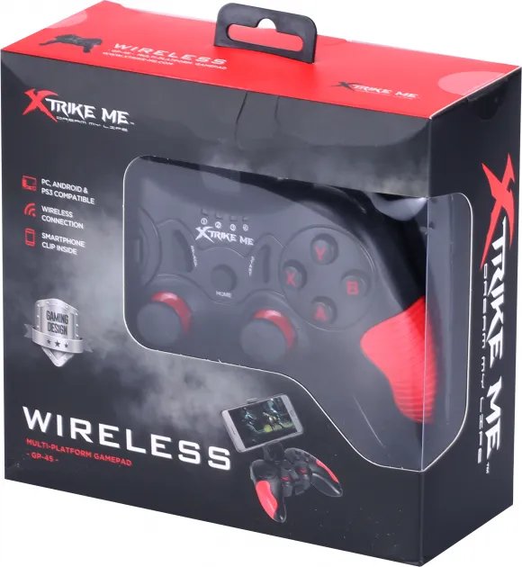 Ігровий джойстик бездротовий геймпад Xtrike Me Android/PS3/ПК (GP-45)