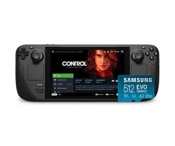 Valve Steam Deck 64GB Black + Карта памяти Samsung 512Gb