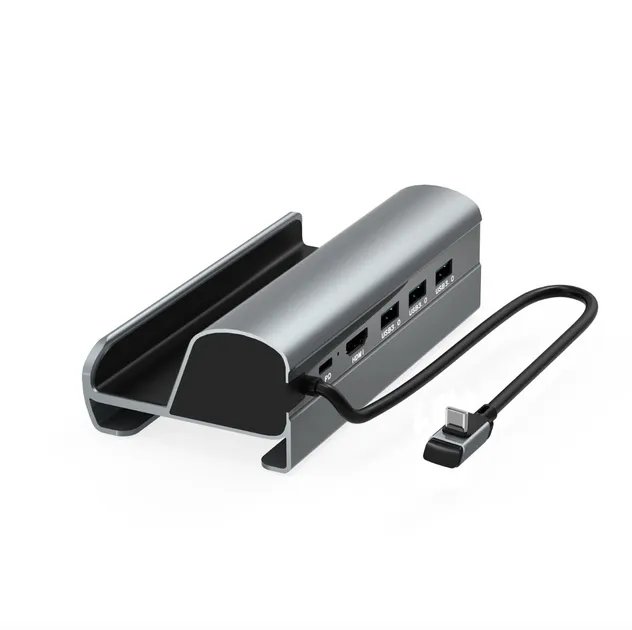 Док-станция 6 в 1 VKTECH HC86 для Steam Deck / LAN / HDMI / USB / Grey