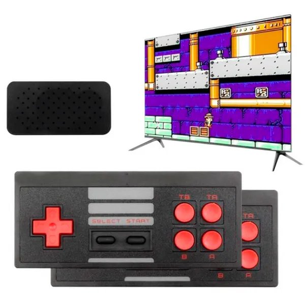 Игровая приставка 8Bit, 620 игр + 2 беспроводных джойстика