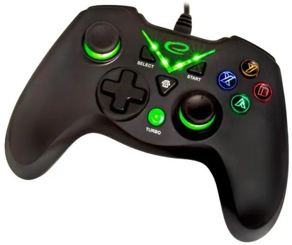 Проводной геймпад Esperanza Pirate PC/XBOX ONE/XBOX SERIES X/S USB 2.0 Black (EGG114K)