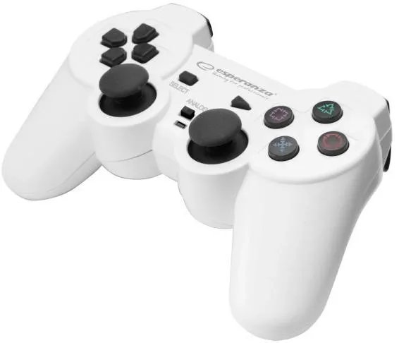 Проводной геймпад Esperanza Corsair PC, PS2, PS3 USB 2.0 White (EGG106W)