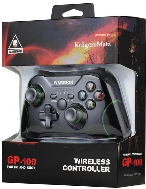 Беспроводной геймпад Kruger&Matz Warrior Wireless Xbox Black (KM0770)
