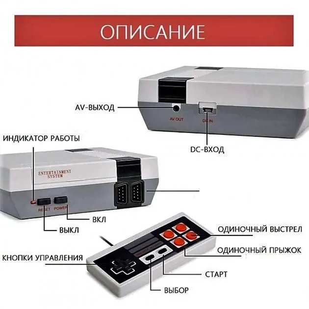 Игровая приставка UKC Mini TV Game Console 1000 игр