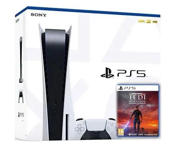 Sony PlayStation 5 White 825Gb + Star Wars Jedi Survivor