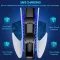 Зарядка для джойстика PS 5 Dobe Док Станция для PlayStation 5 PS 5 DualSense на 2 геймпада с LED подсветкой P5V Серый