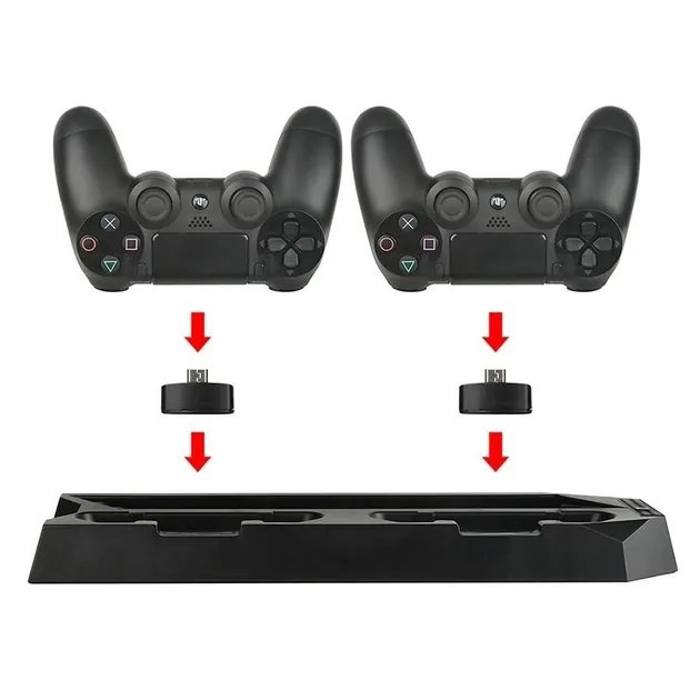 Вертикальная охлаждающая зарядная подставка DOBE для Sony Playstation 4 Slim Black