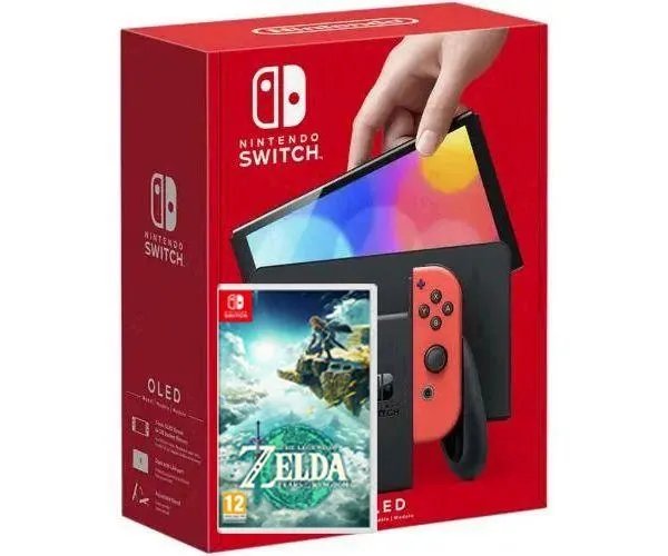 Nintendo Switch (OLED model) Neon Blue-Red + The Legend of Zelda: Tears of the Kingdom (русская версия)