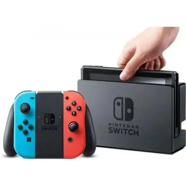 Nintendo Switch Neon Blue-Red (Upgraded version) + The Legend of Zelda: Tears of the Kingdom (русская версия)