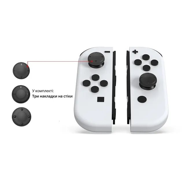 Пылезащитный комплект, накладки на стики DOBE для игровой консоли Nintendo Switch OLED / док станции NS / Joy-Con