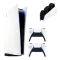 Набор Консоль Sony PlayStation 5 Blu-ray 825GB White + Геймпад Беспроводной DualSense White + Зарядное Проводное устройство для DualSense