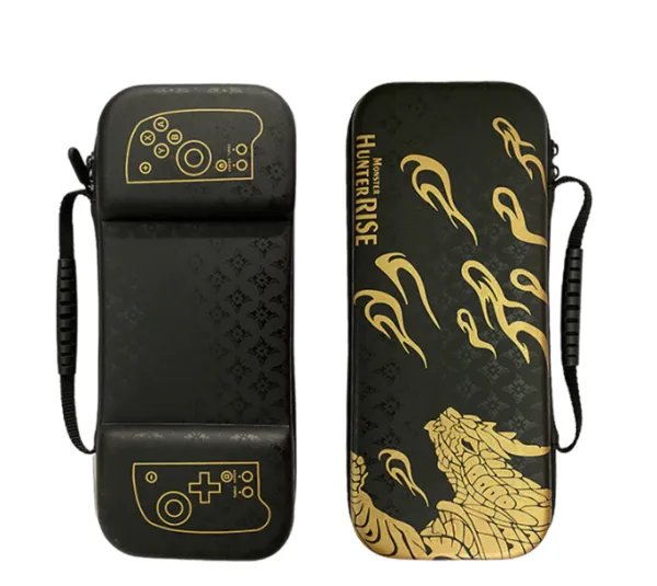 Чехол кейс PGTECH для Hori Split Pad Pro Nintendo Switch / OLED +2 накладки на стики Monster Hunter