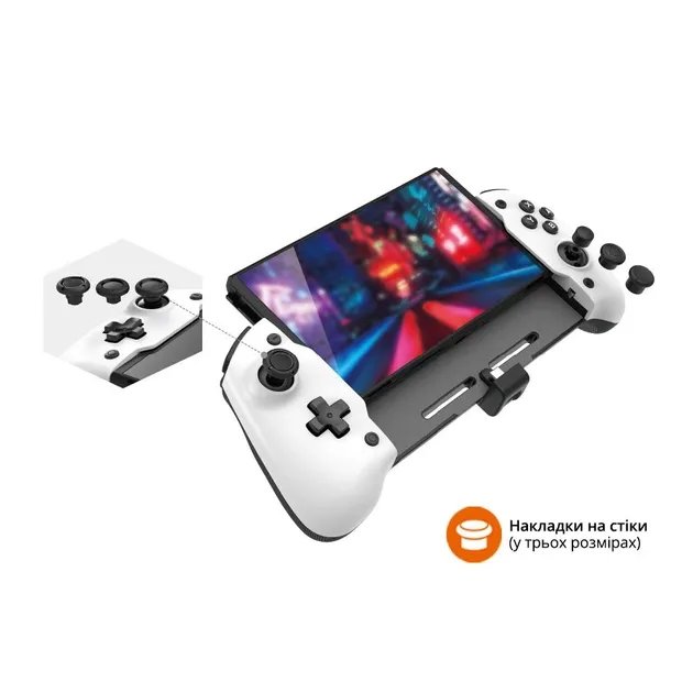 Защитный кейс-чехол и геймпад DOBE для консоли Nintendo Switch / NS OLED, слоты под игровые картриджи, USB Type-C зарядка Power Delivery (PD) контроллер, джойстик
