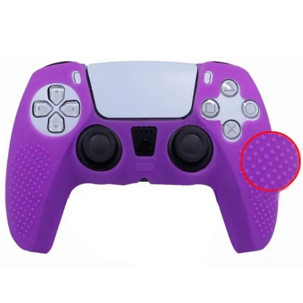 Силіконовий чохол для джойстика PS5 Dualsense фіолетовий